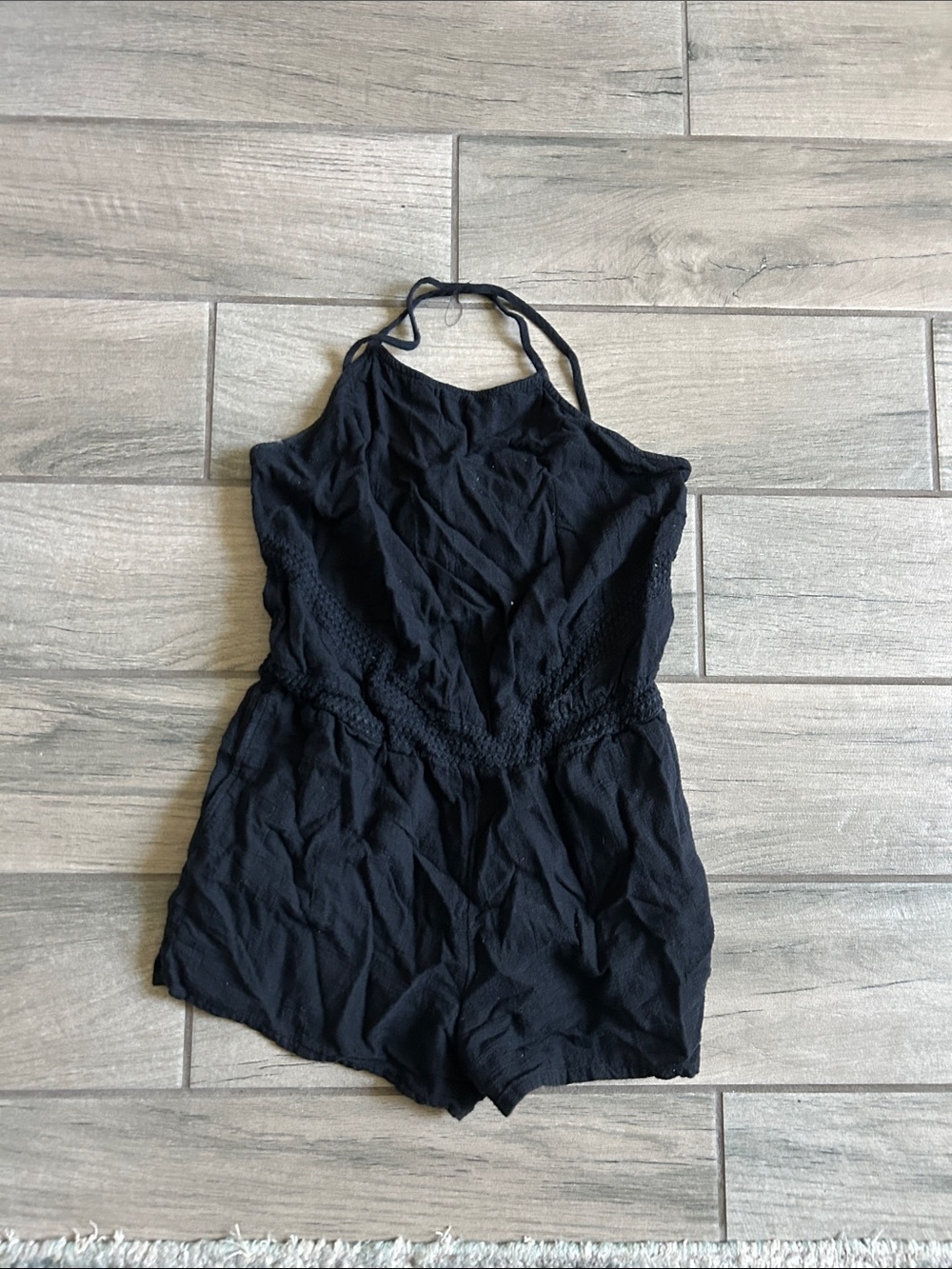 Roxy Black Halter Romper